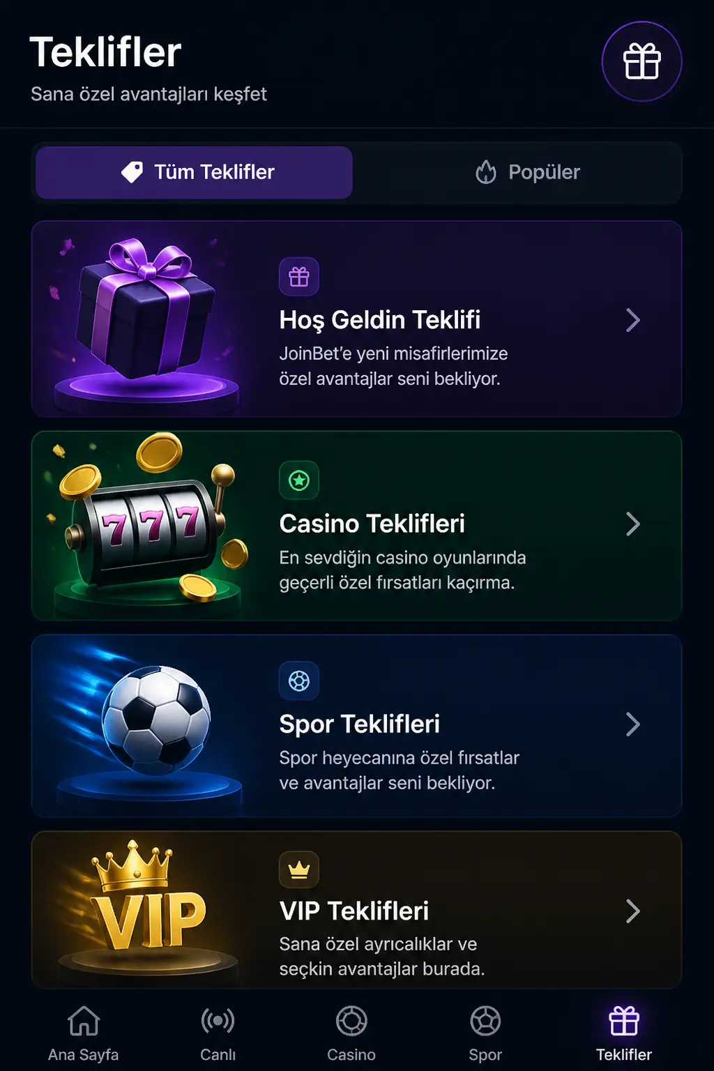 JoinBet Casino screen 2